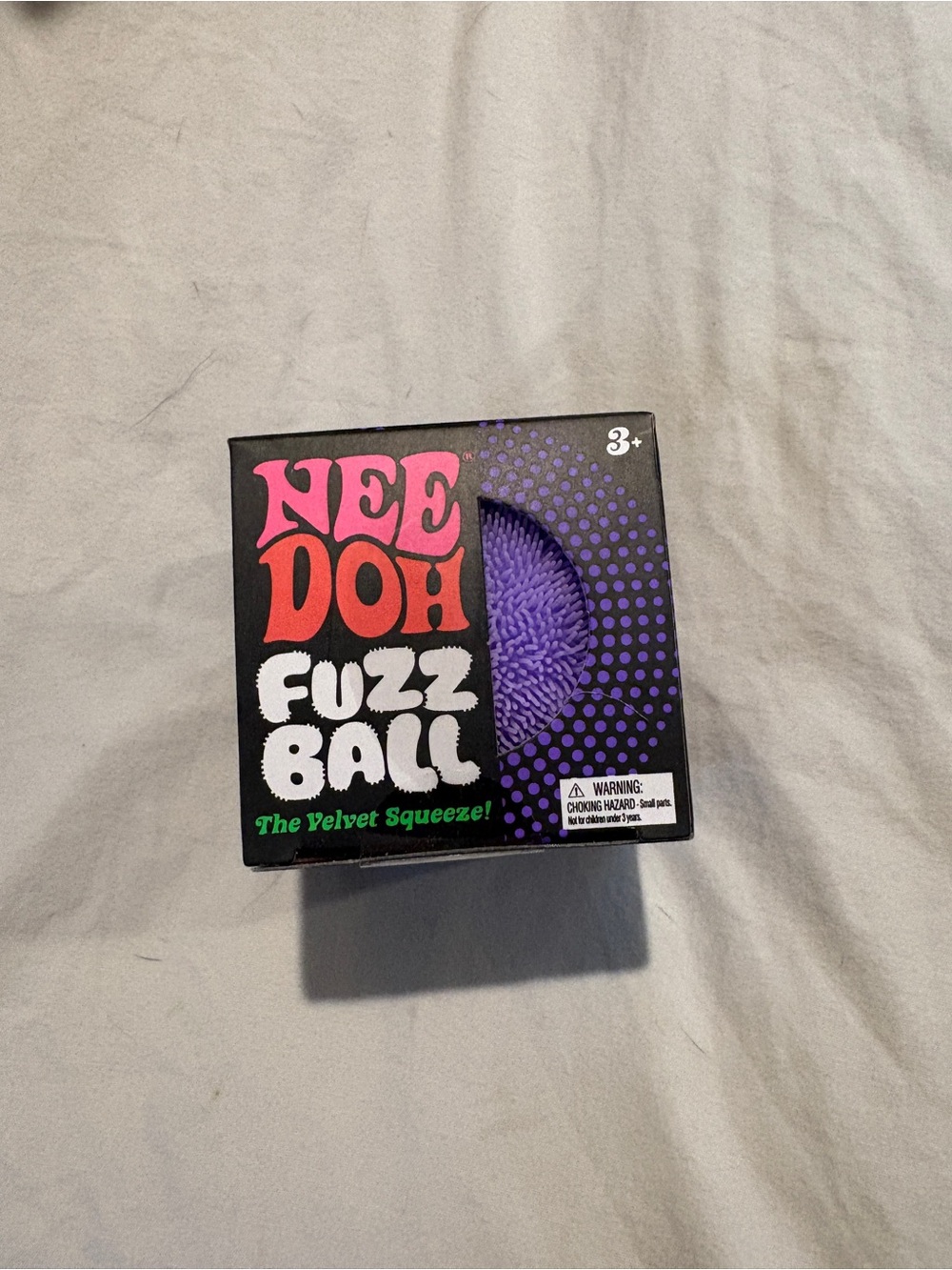 Needoh Fuzz Ball Plush Stress Toy - Purple